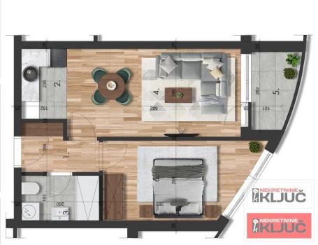 TELEP, 45m2, Dvosoban sa pdv, Izgradnja
