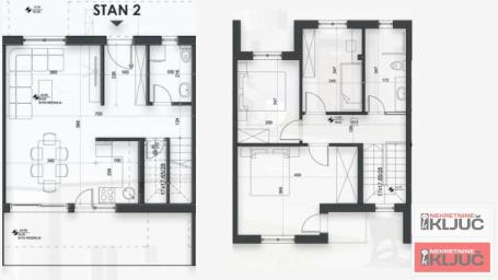 SAJLOVO, 87m2, Četvorosoban-dvoetažni sa pdv, parking, dvorište