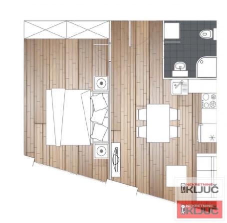 ADICE, 38 m2, Dvosoban, Nov