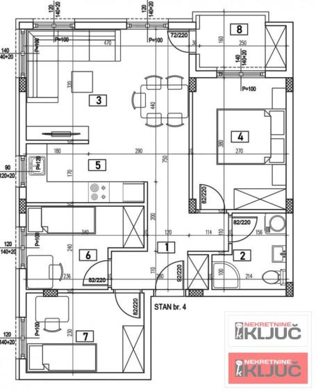 ADICE, 62m2, Troiposoban sa pdv
