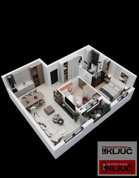 KOD LIPOV GAJA, 64m2, Dvoiposoban sa pdv, Smart house