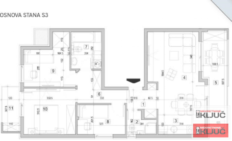 ADICE, 80m2, Troiposoban sa pdv, brzo useljiv
