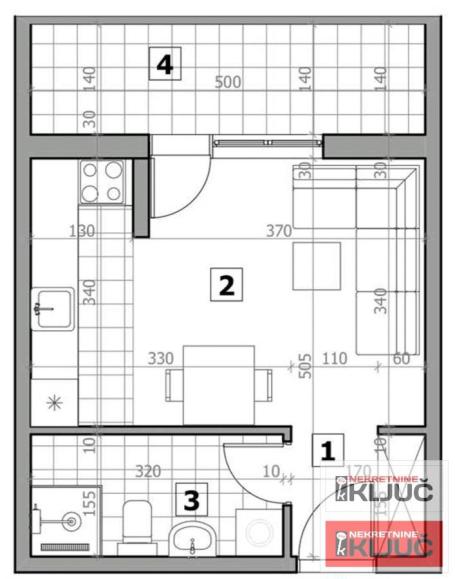 SREMSKA KAMENICA, 32m2, Jednosoban sa pdv, Kredit