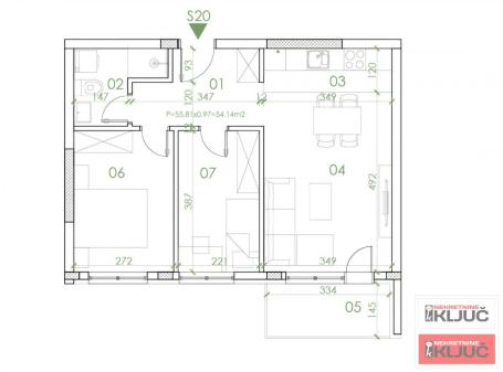 TELEP, 54m2, Dvoiposoban sa pdv, Izgradnja
