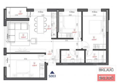 SREMSKA KAMENICA, 74m2, Trosoban sa pdv. Izgradnja, Renomiran investitor