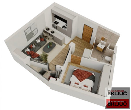 SALAJKA, 46m2, Dvosoban sa pdv, Izgradnja