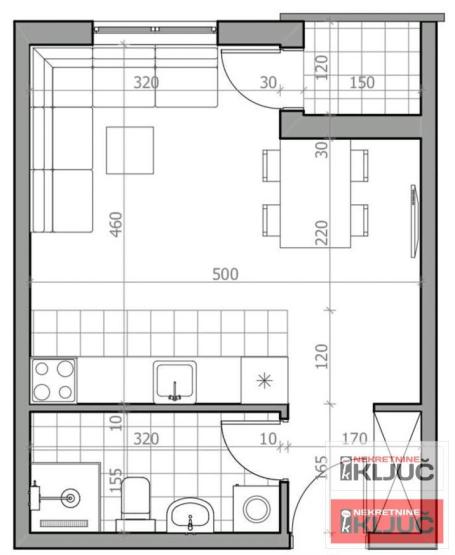 SREMSKA KAMENICA, 30m2, Jednosoban sa pdv, Kredit