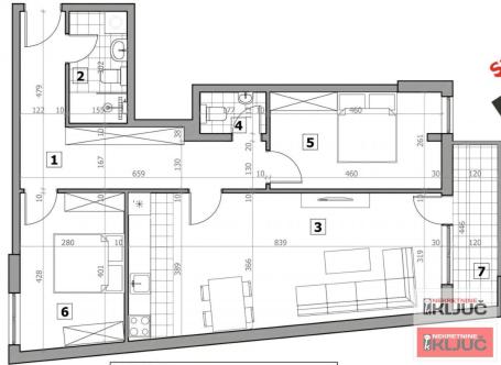 SREMSKA KAMENICA, 80m2, Trosoban sa pdv, Kredit