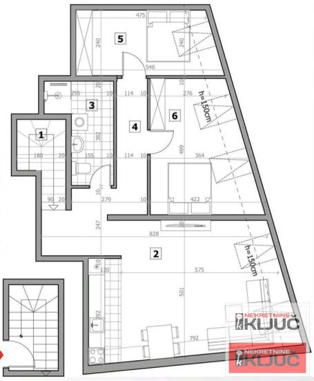 SREMSKA KAMENICA, 90m2, Trosoban-Penhouse sa pdv, Kredit
