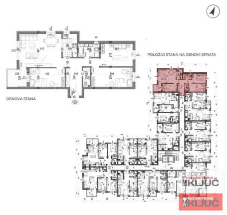 SOMBORSKI BULEVAR, 82m2, Troiposoban sa pdv