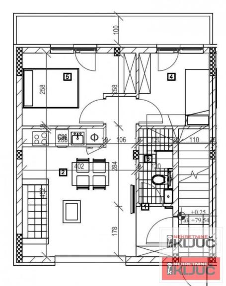 BLIZINA LIPOV GAJA, 41m2+terasa 5m2, Dvoiposoban, Izgradnja