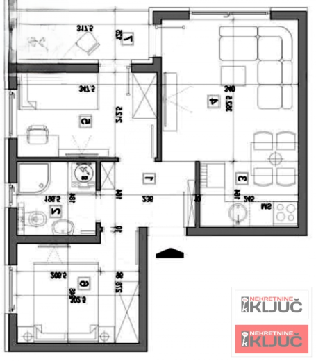ADICE, 43m2, Dvoiposoban, Novogradnja