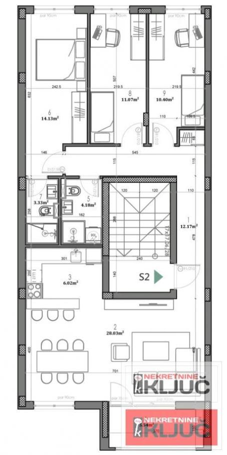 TELEP, 93m2, Četvorosoban, Izgradnja, Brzo useljiv