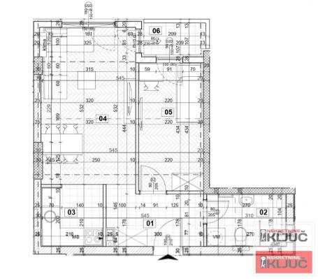 DETELINARA, 43m2, Dvosoban sa pdv