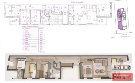 ADICE, 82m2, Petosoban sa pdv
