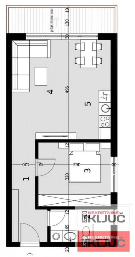 SREMSKA KAMENICA, 48m2, Dvosoban sa pdv, Izgradnja, Moderna vila