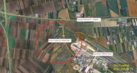 Surčin - kod Aerodroma Nikola Tesla, plac 214 ara
