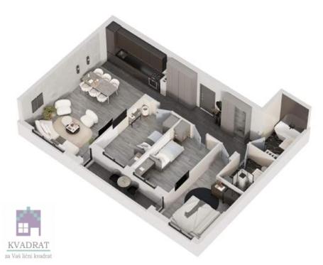 Četvorosoban stan 92.24m2, I sprat  - Novi ritam Novog Sada - 202.928€