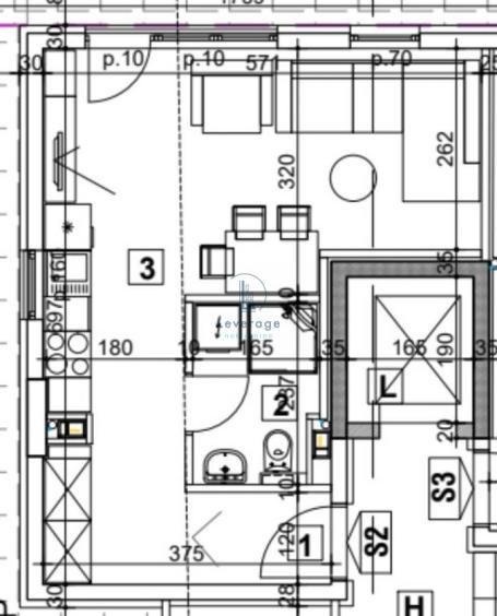 Novogradnja, Blok 72, 29.75 m2