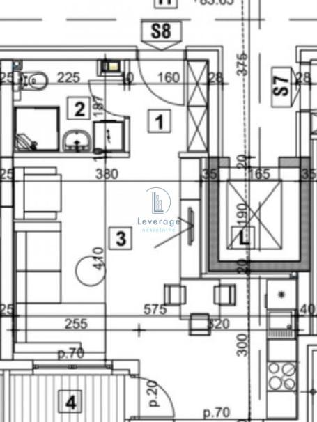 Novogradnja, Blok 72, 32.54 m2