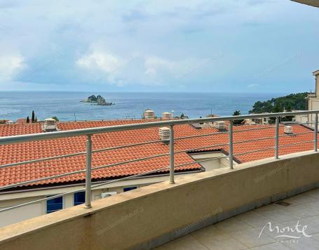 Apartman sa 1 spavaćom sobom i panoramskim pogledom na more u Petrovcu