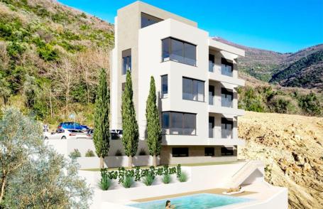 Dvosoban stan u stambenom kompleksu u izgradnji, Tivat, Donja Lastva