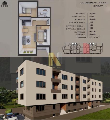 2.5 stan u izgradnji - Telep