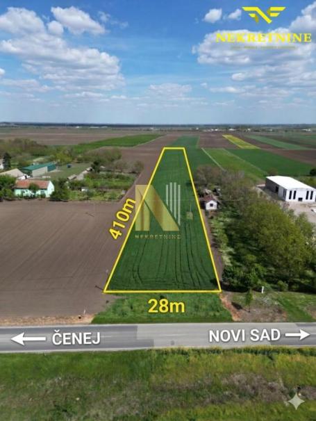 Glavni put ka Čeneju - 4km od ulaza u Novi Sad