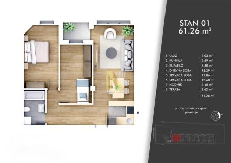 3.0 stan u izgradnji - centar