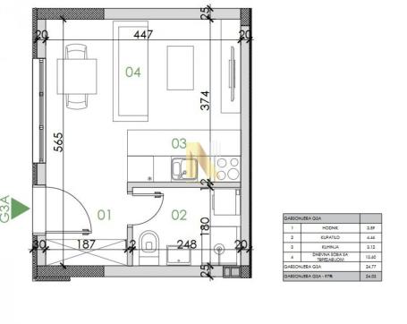 Novogradnja Adice - garsonjera