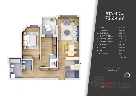 3.0 stan u izgradnji - centar