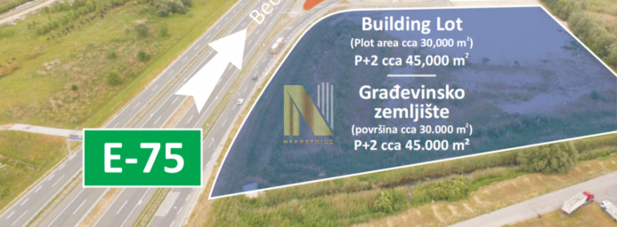 Prodaje se infrastrukturno opremljeno građevinsko zemljište – Novi Sad, izlaz na auto–put E-75