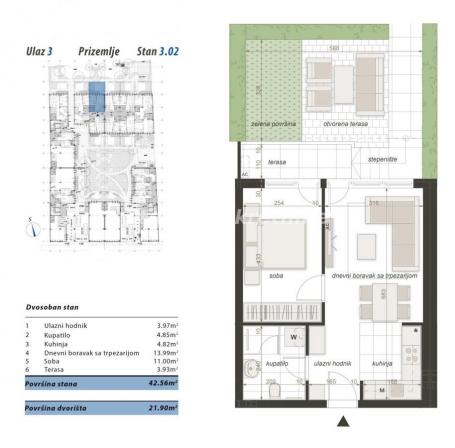 Centar-Pogodan Dvosoban stan  43 m2 u Izgradnji-povraćaj PDV-a-065/385 8880