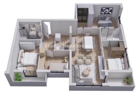 Severni Telep-Veliki Konforan Petosoban stan 98 m2 u Izgradnji na Top Lokaciji-povrat PDV-065/385 88