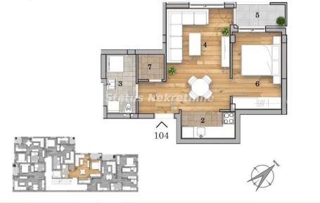 Na prodaju dvosoban stan – 42,52 m², Novi Sad