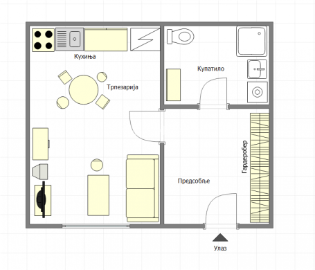 Stari Futog-Uknjižena Garsonjera 28 m2-Može Krediz za Mlade-065/385 8880