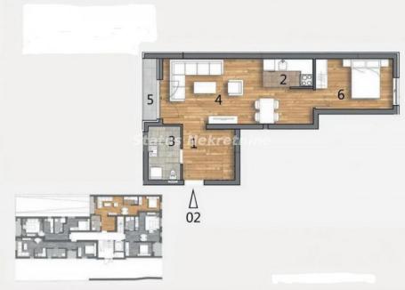 Južni Telep-Odličan Dvosoban stan 45 m2 u Izgradnji-povrat Pdv-065/385 8880