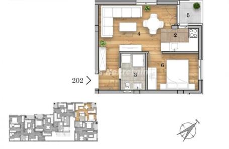 Na prodaju dvosoban stan – 36,91 m², Novi Sad