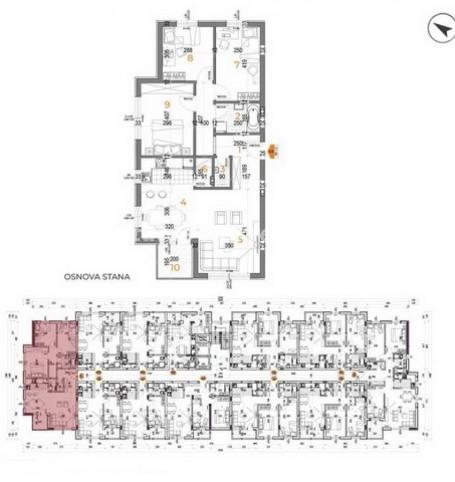Telep-Veliki Četvorosoban stan 83 m2 sa Terasom u Izgradnji-povrat PDV-065/385 8880