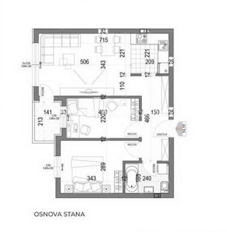 Telep-Odličan Trosoban stan 57 m2 sa Terasom u Izgradnji-povrat PDV-065/385 8880