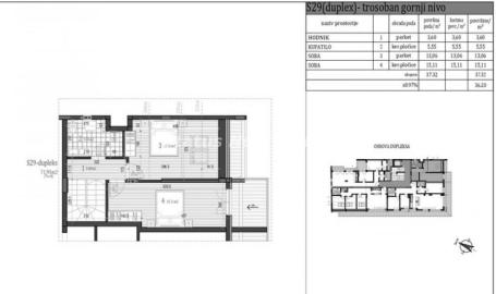 Evropski bulevar-*Naša Preporuka*-Fantastičan Trosoban Dupleks 74 m2-povrat Pdv-065/385 8880