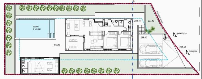 Nova prizemnica sa apartmanom u blizini Vodnjana!