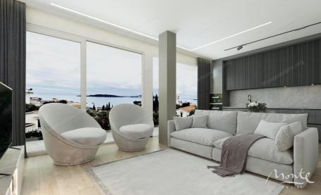 Premium dvosoban stan u novom kompleksu sa bazenom pored mora u Pržnu, Budva