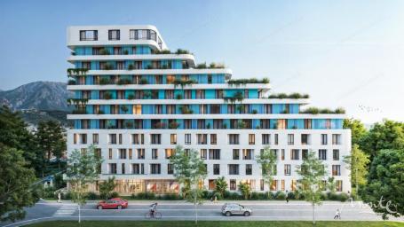 Studio apartman u modernom stambenom kompleksu sa bazenom u Baru