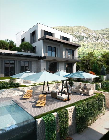 Studio apartman 26.79m2 sa pogledom na more u modernom stambenom kompleksu sa bazenom – Škaljari, Ko