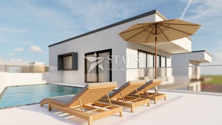 Novoizgrađena vila s bazenom, Brzac, Krk — Kupac štedi 18.000 € (bez 3% poreza)