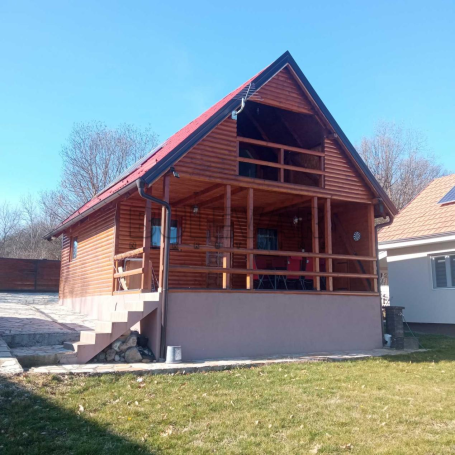 Impozantna nekretnina, Vikendica na Gružanskom jezeru - nova gradnja, Brvnara površine  81 m2, plac 