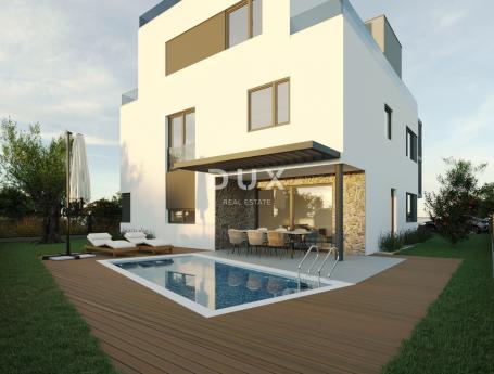 ZADAR, PAKOŠTANE - Newly built apartment with garden and swimming pool!