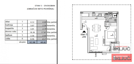 TELEP, 41m2, Jednoiposoban sa pdv