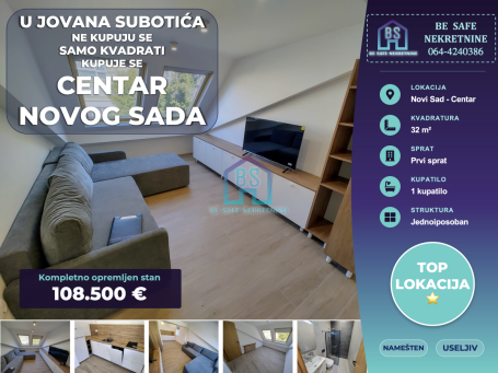 Centar nov jednoiposoban stan u Jovana Subotitća